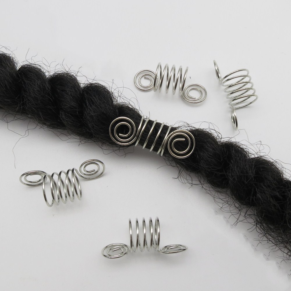 10 pcs ǰ ǹ Ӹ  dreadlock  Ŀ Ŭ braid spiral  10.5mm 